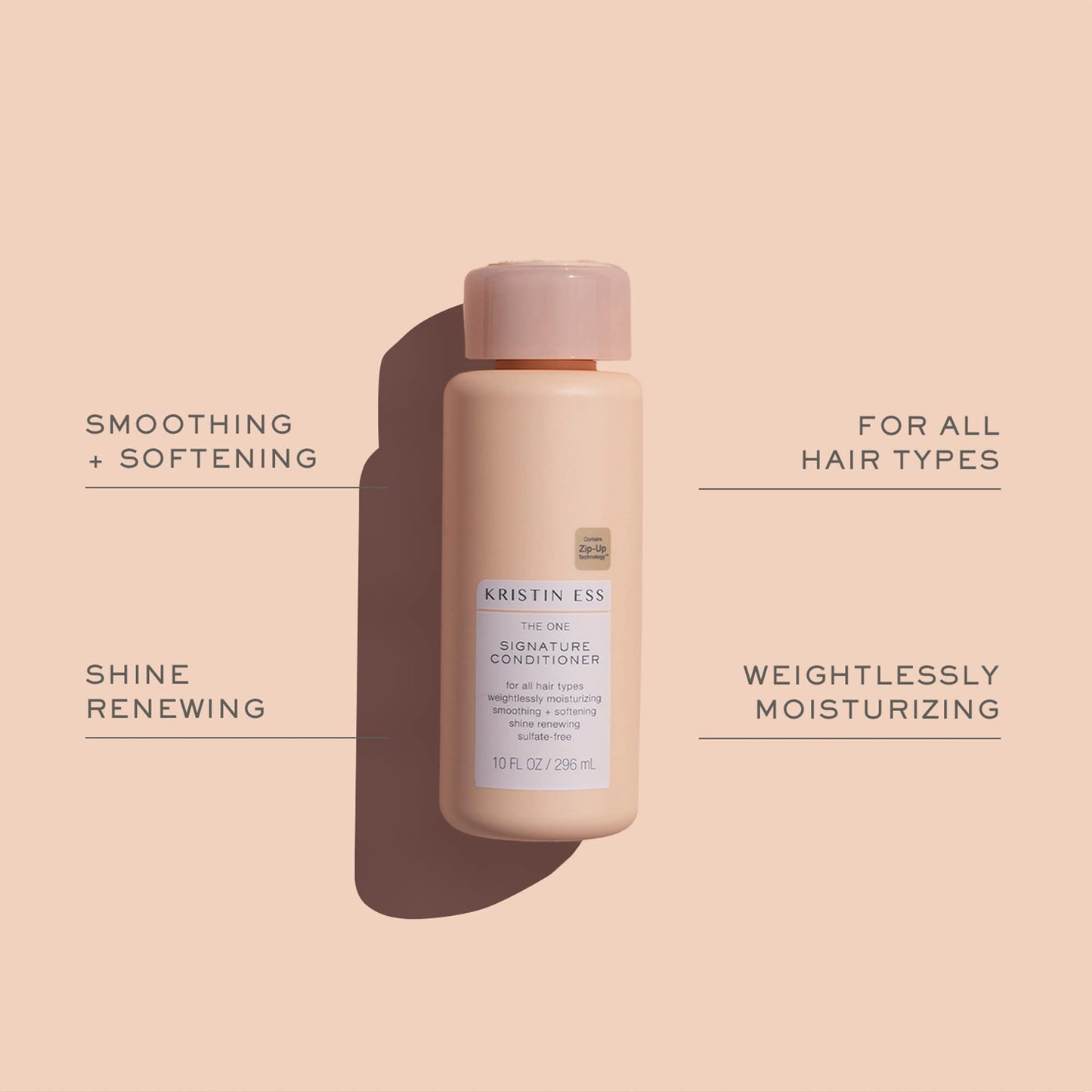 Kristin Ess Hair Signature Salon Sulfate Free Shampoo and Conditioner Set for Moisture, Frizz + Shine - Color Safe, Vegan, Paraben Free - Clarifying, Hydrating Damage Repair for Women - Pear Fragrance