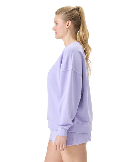 florence by millsWomensCozy Crush Oversized Pullover SweatshirtMillie LavenderXX-Small