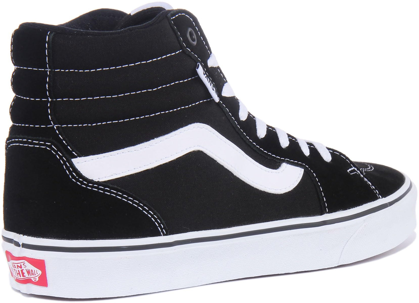 Vans Men's Filmore Hi Sneaker, (Suede/Canvas) Black/White, 11