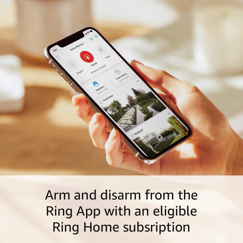 Ring Alarm 14-Piece Kit – Wireless Smart Home Security System | Expandable | Easy Setup | Mobile App Control | 24/7 Professional Monitoring | Alexa Compatible