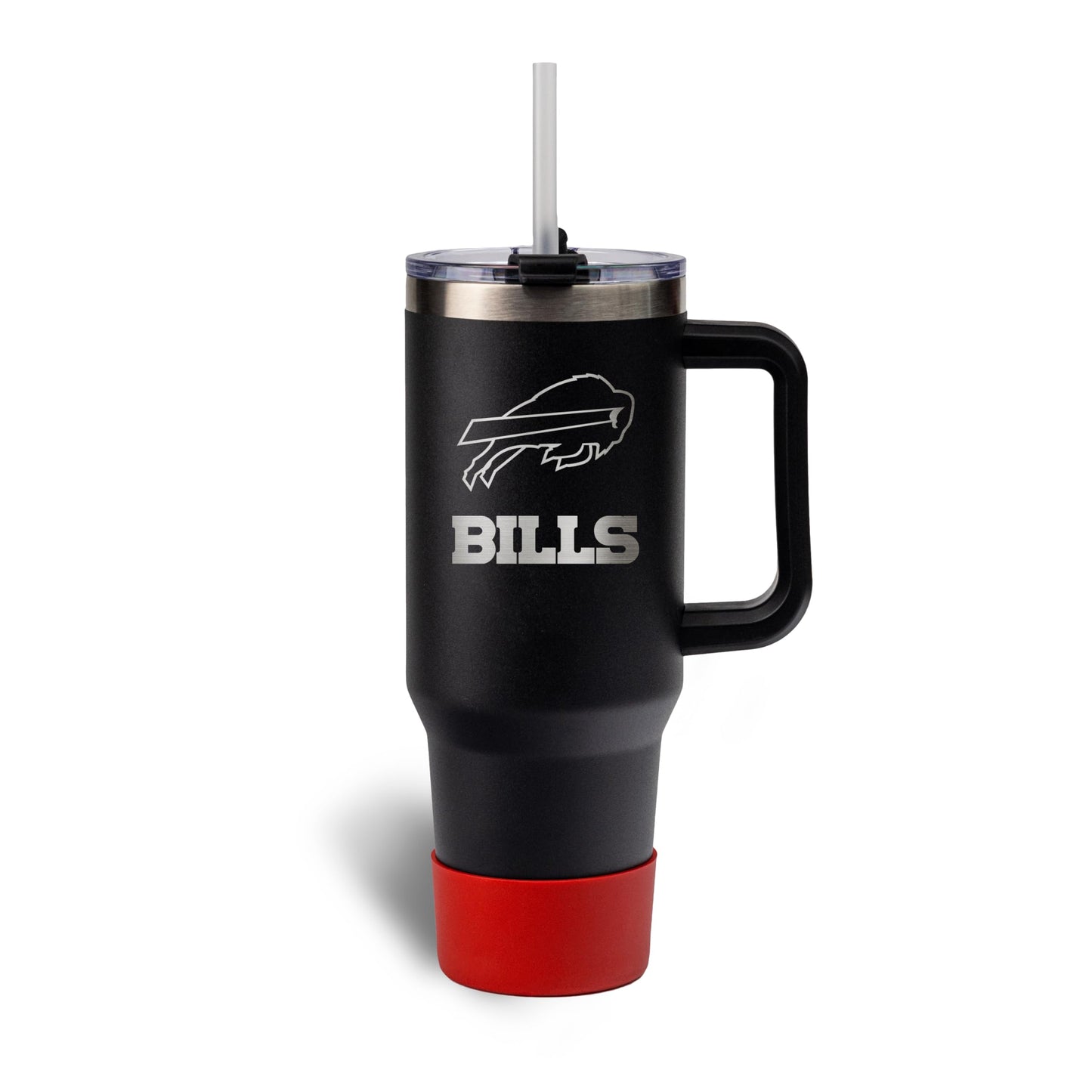 The Memory Company NFL 40oz Game Day Tumbler - Premium Stainless Steel Double-Wall Vacuum Insulated Travel Cup with Removable Silicone Base , Laser Engraved Team Logo, Hot & Cold Drinks