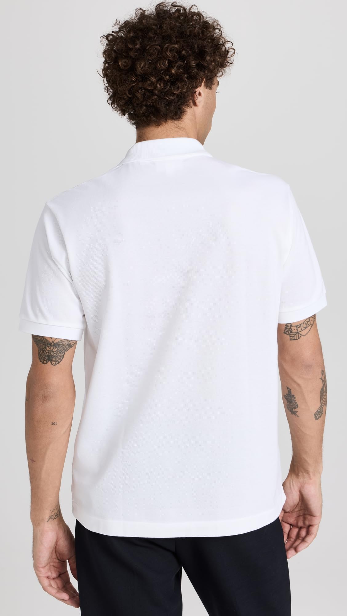 Lacoste Mens Short Sleeve Classic Chine L.12.12 Polo Shirt, White, Large