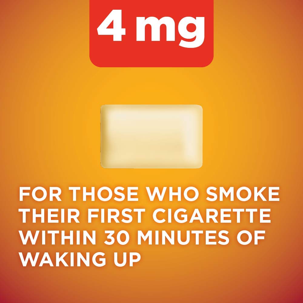 Amazon Basic Care Nicotine Polacrilex Coated Gum 4 mg (nicotine), Cinnamon Flavor, Stop Smoking Aid, 160 Count