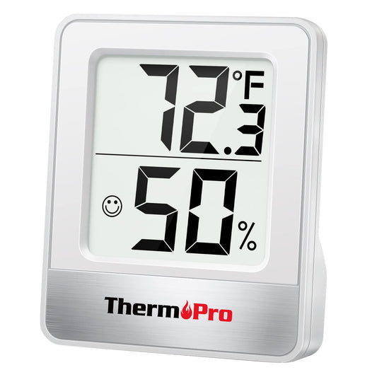 ThermoPro TP49 Digital Hygrometer Indoor Thermometer Humidity Meter Room Thermometer with Temperature and Humidity Monitor Mini Hygrometer Thermometer