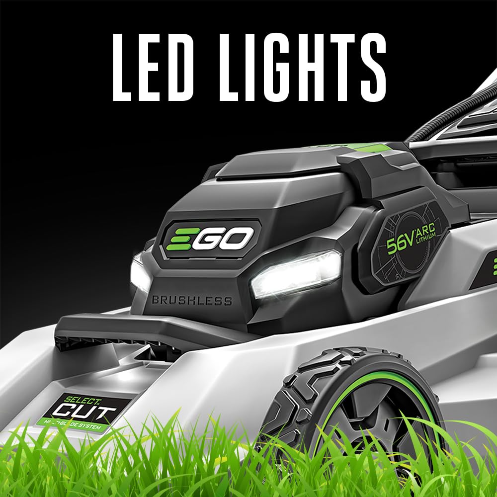 EGO Power+ LM2135SP 56-Volt 21-Inch Select Cut Self-Propelled Cordless Lawn Mower with Touch Drive Technology, 7.5Ah Battery, Rapid Charger Included Plus Extra BA2800T 5.0Ah Battery