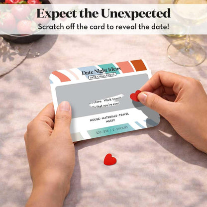 All Natural Shop Romantic & Fun Scratch Off Date Night Ideas Card Game, Valentine's Gift for Him or Her, Couple Gifts for Boyfriend, Girlfriend, Wife, Husband, Men, Women & More