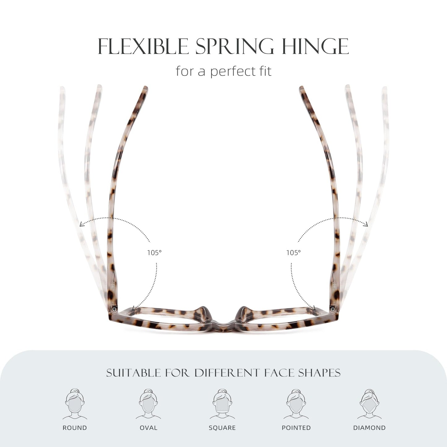 AIMISUV Reading Glasses for Women Men - Blue Light Blocking Magnifying Readers,Oprah Square Anti-Glare Computer Eyeglasses(3Pack,2.25X)