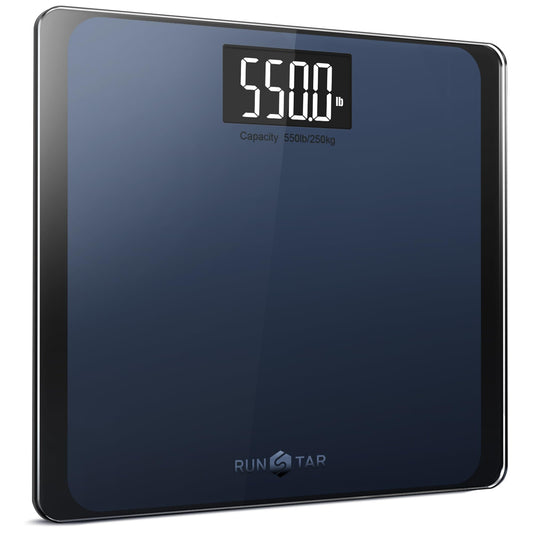 550lb Bathroom Digital Scale for Body Weight with Ultra-Wide Platform and Large LCD Display, Accurate High Precision Scale with Extra-High Capacity