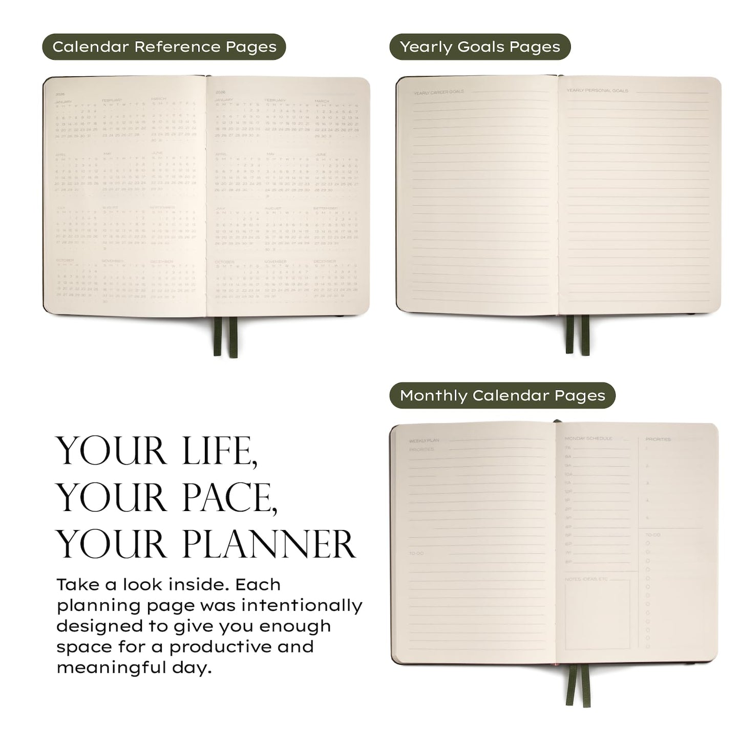 Anecdote 2026-2027 Planner: A Monthly, Weekly & Daily Planner with Calendar | 8.5" x 5.2" | Hardcover To-Do List Organizer, Planning Your Success, Start Anytime, Achieve Productivity Goals (Evergreen)