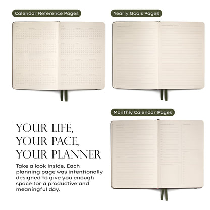 Anecdote 2026-2027 Planner: A Monthly, Weekly & Daily Planner with Calendar | 8.5" x 5.2" | Hardcover To-Do List Organizer, Planning Your Success, Start Anytime, Achieve Productivity Goals (Evergreen)