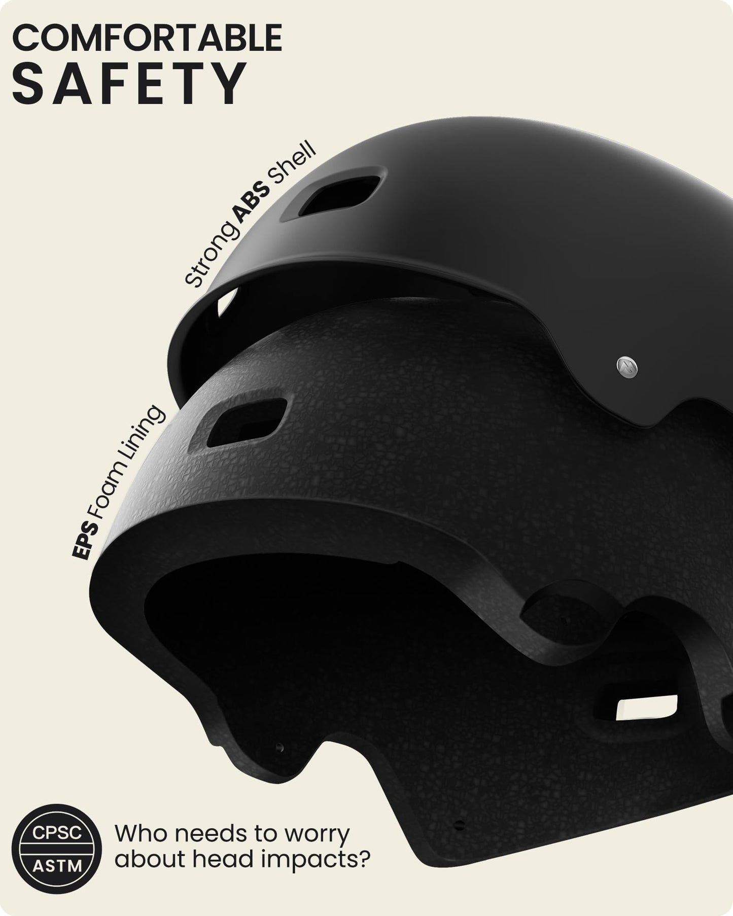 OutdoorMaster Skateboard Cycling Helmet - Two Removable Liners Ventilation Multi-Sport Scooter Roller Skate Inline Skating for Kids, Youth & Adults