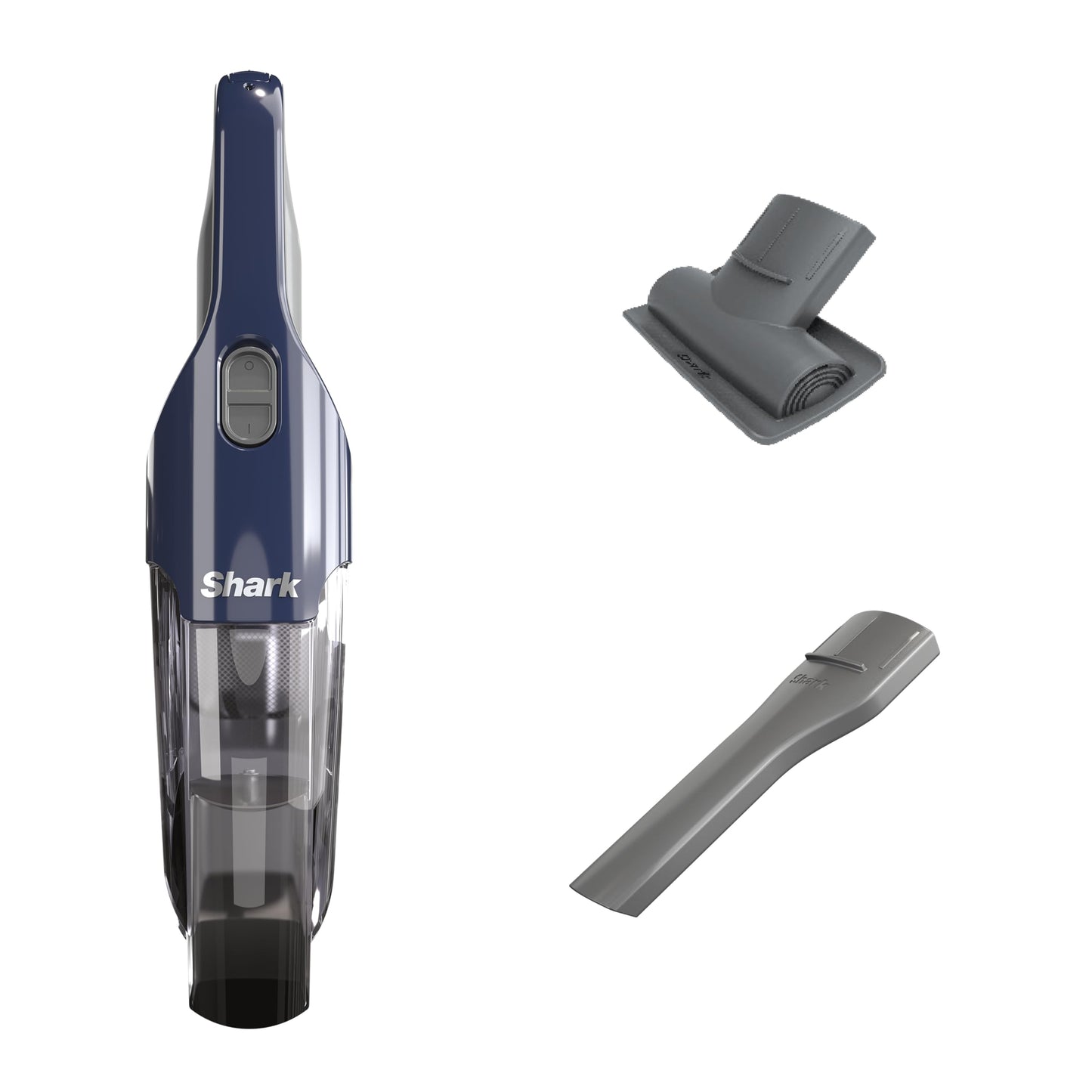Shark Cyclone PET Handheld Vacuum with 8" Crevice Tool, HyperVelocity Suction, Navy Blue/Grey, CH701
