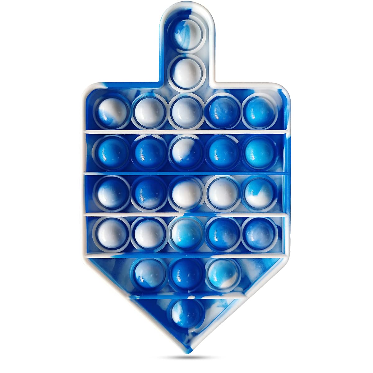 Hanukkah Gifts Poppit Dreidel Pop Fidget Toy Chanukah Party Popper Hanukah Gift Jewish Holliday Kids Adult Menorah Holiday Present Fun Push Game Stress Silicone Sensory Judaica Traditional Driedel