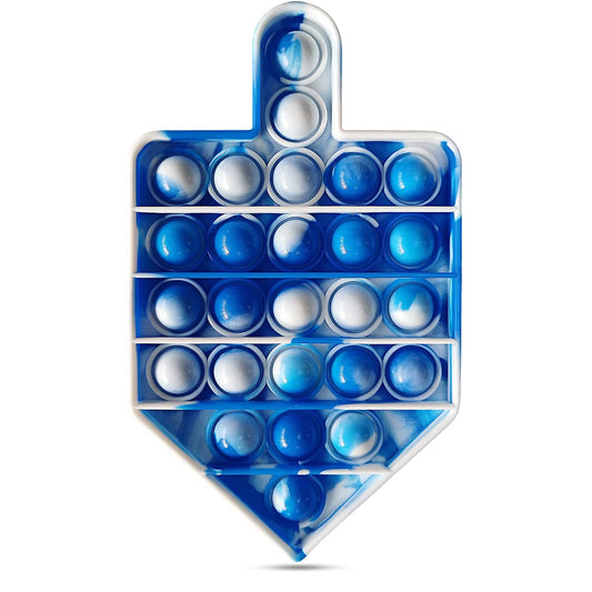 Hanukkah Gifts Poppit Dreidel Pop Fidget Toy Chanukah Party Popper Hanukah Gift Jewish Holliday Kids Adult Menorah Holiday Present Fun Push Game Stress Silicone Sensory Judaica Traditional Driedel