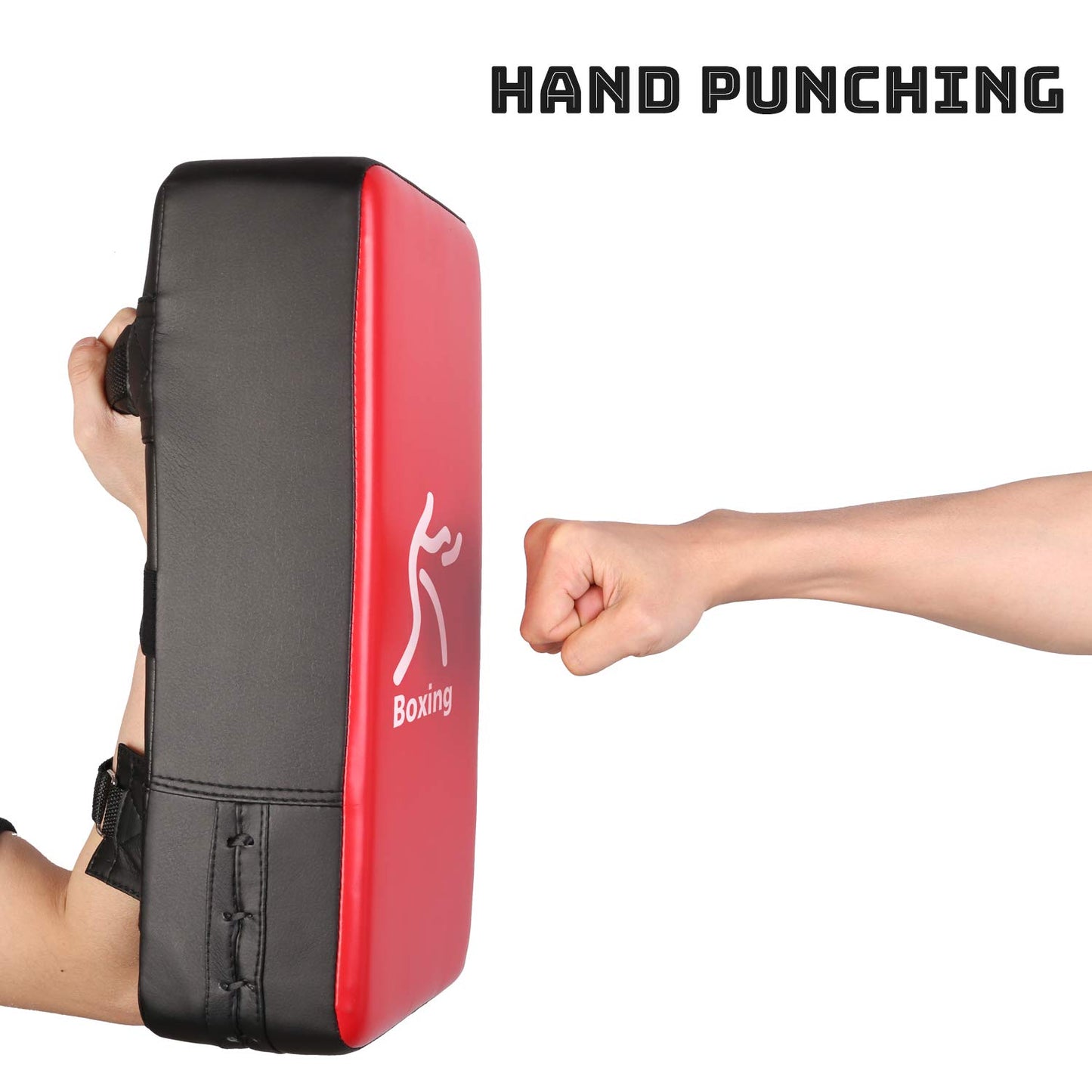 Odoland 3-in-1 Kids Youth Boxing Set - Punching Mitts, Kick Pads, Gloves for Boxing, Kickboxing, Karate, Muay Thai, MMA Training