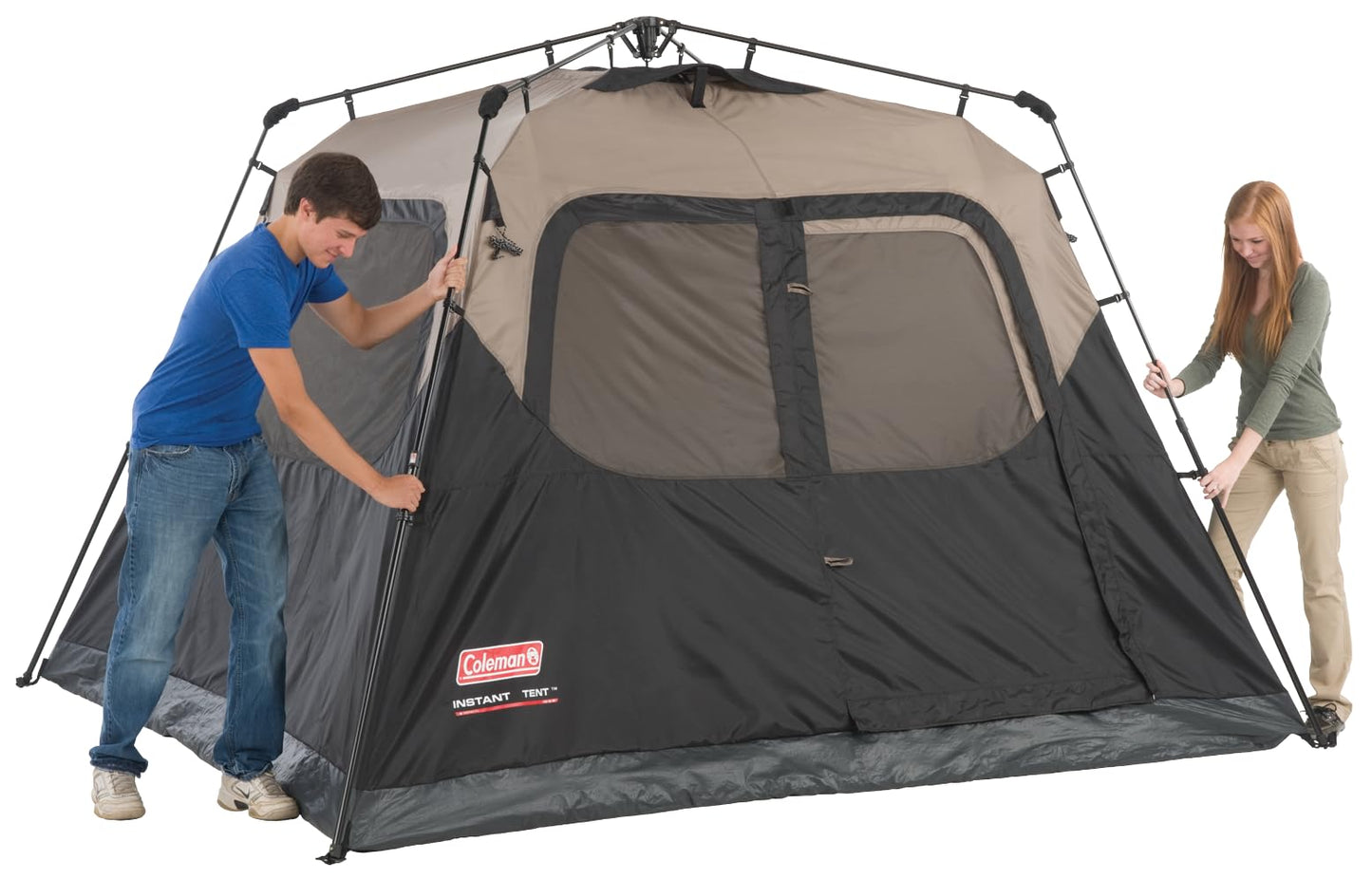 Coleman Weathertec Instant Camping Tent - Available in 4/6/8/10 Person Sizes
