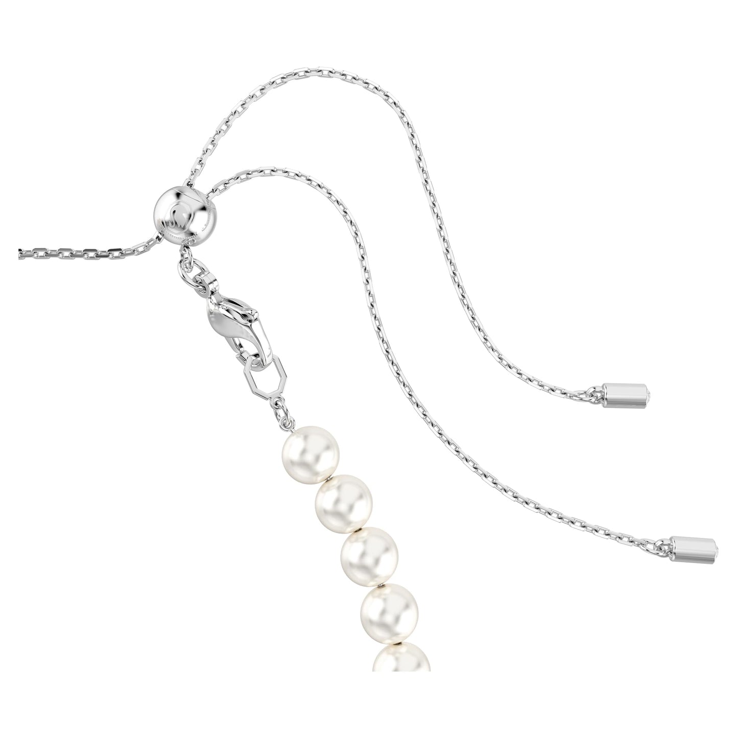 Swarovski Ariana Grande Angelic Mixed Cut Heart Crystal Choker Necklace in Rhodium Finish - Part of the Ariana Grande x Capsule Collection