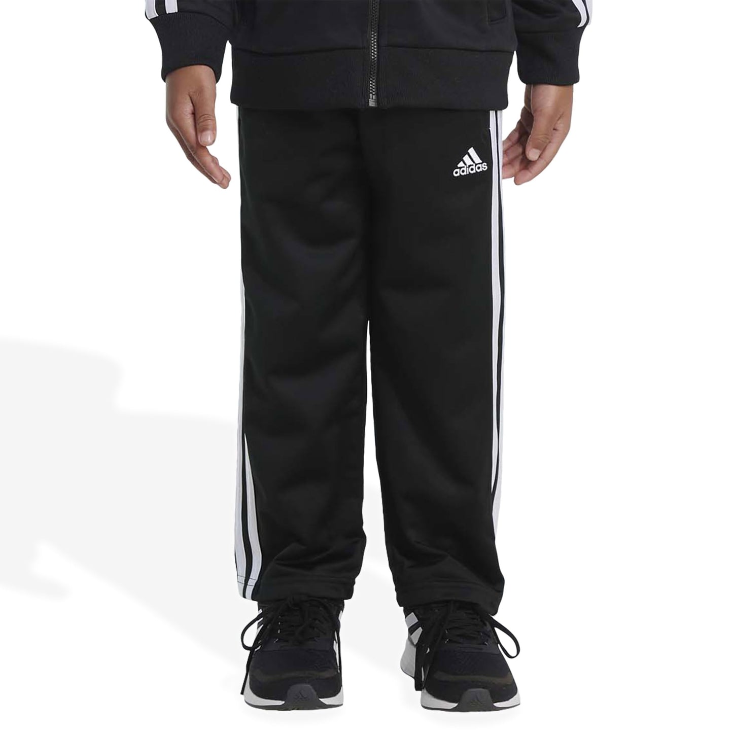 Adidas Boys Iconic Tricot Jogger Track Pants Iconic Adi Black, 7 Regular