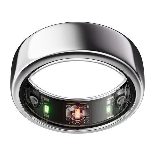 Oura Ring Gen3 Horizon - Silver - Size 7 - Smart Ring - Size First with Oura Ring Gen3 Sizing Kit - Sleep Tracking Wearable - Heart Rate - Fitness Tracker - 5-7 Days Battery Life