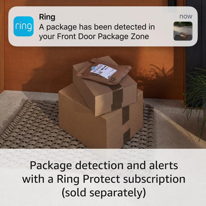 Ring Battery Doorbell Pro (newest model), Two-Way Talk with Audio+, 3D Motion Detection, and 1536p HD+ Head-to-Toe Video