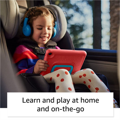 Amazon Fire 7 Kids tablet (newest model) ages 3-7. Top-selling 7" kids tablet on Amazon. Includes ad-free and exclusive content, easy parental controls, 10-hr battery, 32 GB, Purple