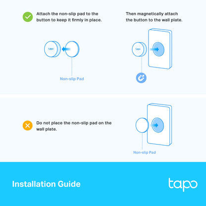 TP-Link Tapo Smart Button | Wireless Remote Dimmer Switch | 3-Way Control | Tap & Rotate | Tapo HUB Required | 1+ Year Battery Life