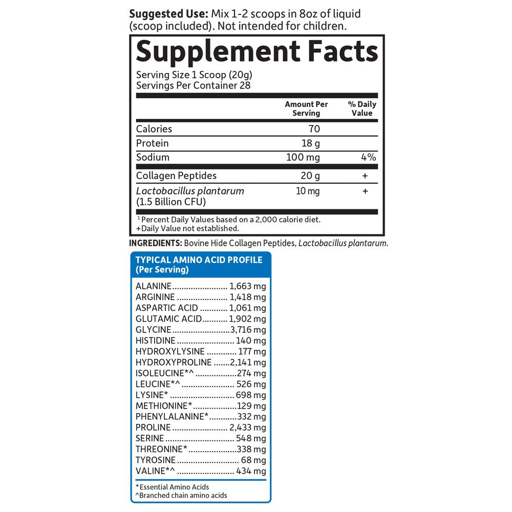 Garden of Life Grass Fed Collagen Peptides Powder – Unflavored Collagen Powder for Women Men Hair Skin Nails Joints, Hydrolyzed Collagen Protein Supplements, Post Workout, Paleo & Keto, 28 Servings