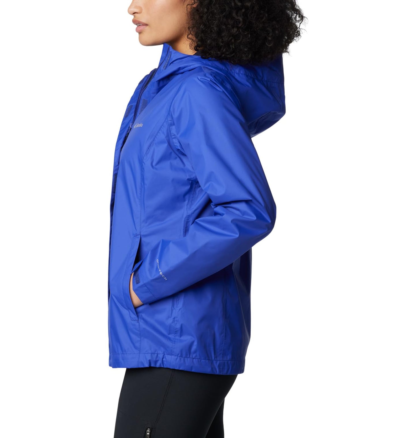 Columbia Women's Arcadia II Waterproof Rain Jacket, Clematis Blue, Large