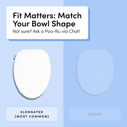 TUSHY Wave Non-Electric Bidet Toilet Seat | Sleek Elongated Design, Quick-Release for Easy Cleaning | DuoFlow Front & Rear Wash, Soft-Close Lid, Self-Cleaning Nozzle, 10-Min DIY Install, Platinum Knob