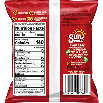 SunChips Multigrain Snacks, Variety Pack, 1 Ounce (Pack of 40)