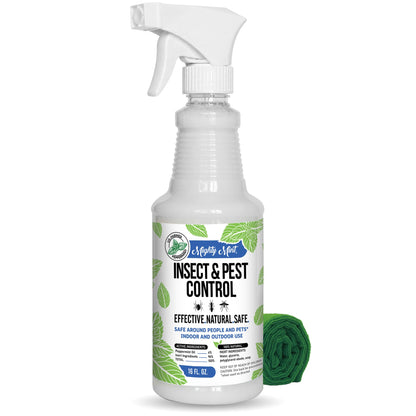 Mighty Mint Peppermint Oil Insect Repellent Spray – Indoor & Outdoor Bug Control for Spiders, Ants, Roaches, and More – Plant-Based, Extra-Strong Formula - 16 oz