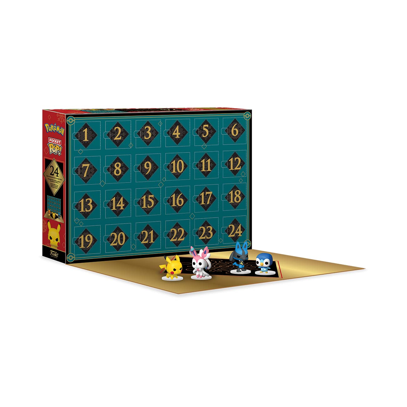 Funko Pop! Holiday Calendar - Pokemon, 24 Pocket Pop! Vinyl Figures