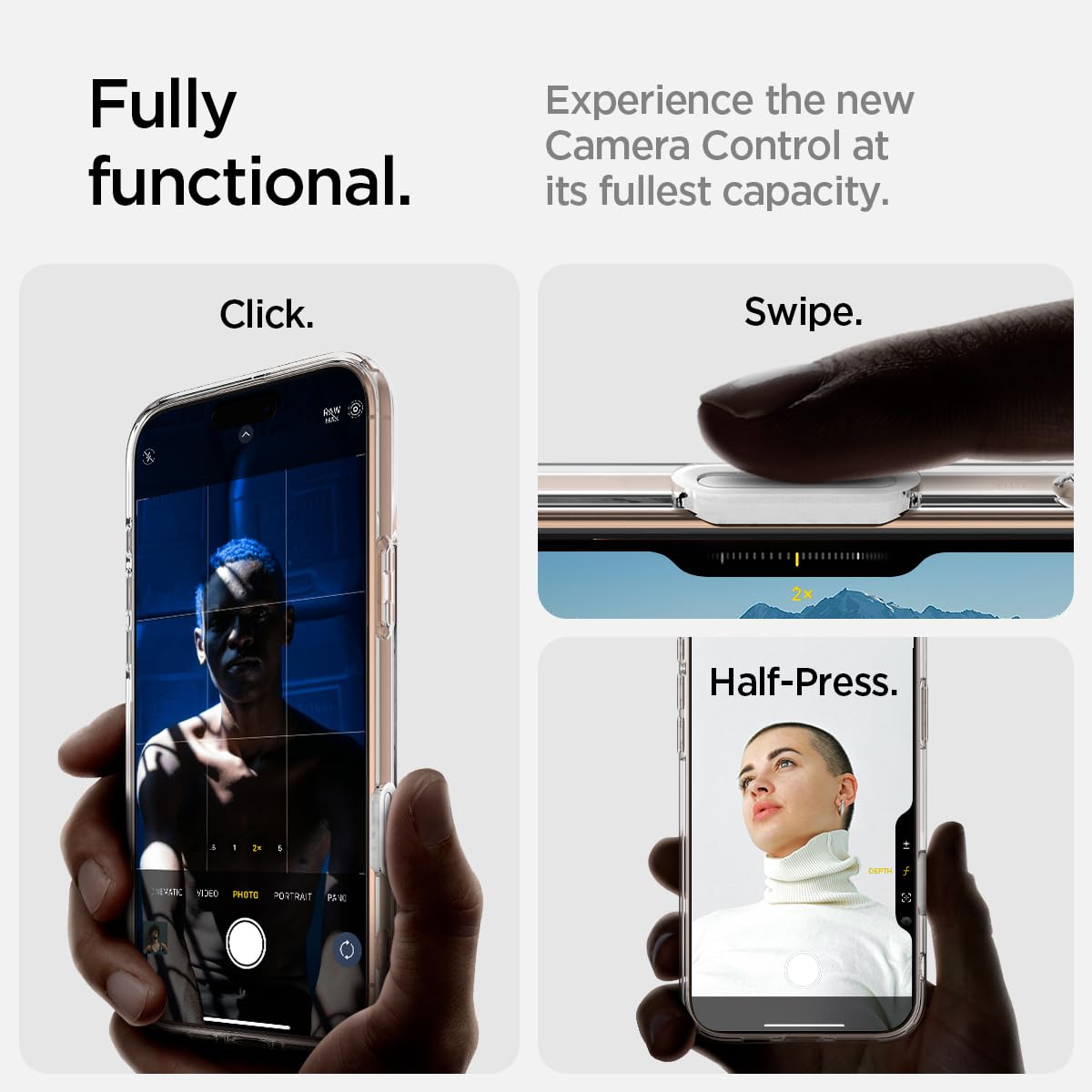 Spigen for iPhone 16 Pro Max Case, Ultra Hybrid T MagFit [Camera Control Button Coverage] [Anti-Yellowing] [Compatible with Magsafe] - White