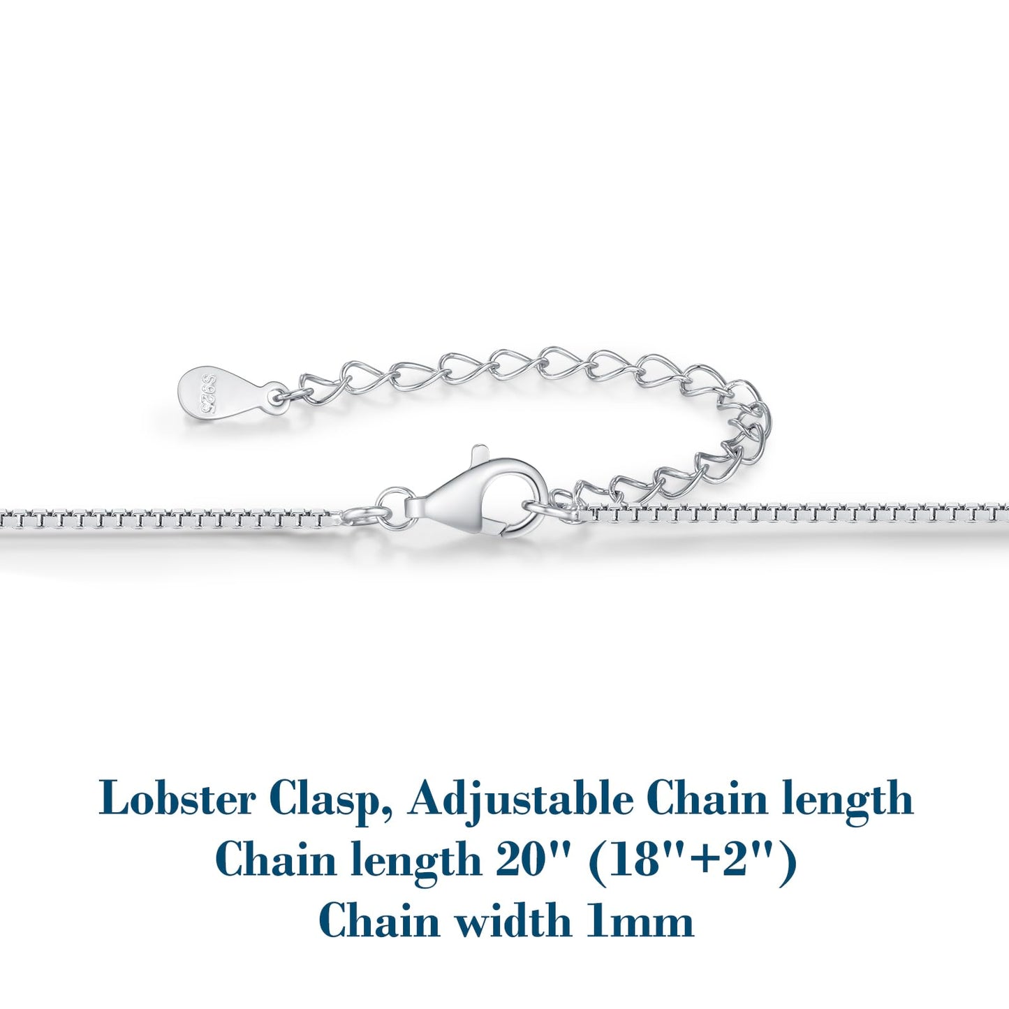 DALOJOE Moissanite Necklace for Women, 1-3 Carat Heart Necklace Engraved with 'I LOVE YOU', Birthday Gift for Wife, Anniversary Present for Wife Women, Jewelry Gifts for Valentine's Day