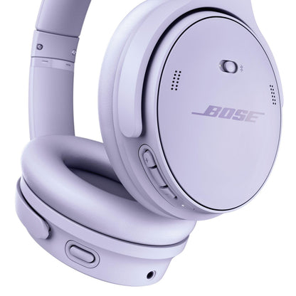 Bose QuietComfort Bluetooth Headphones, Wireless Headphones with Active Over Ear Noise Cancelling and Mic, Deep Bass, Up to 24 Hours of Playtime, Chilled Lilac - Limited Edition Color