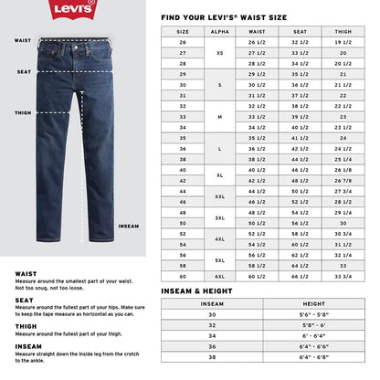 Levi's Men's 559 Relaxed Straight Jeans (Also Available in Big & Tall), Ocean Blues-Medium Indigo, 36W x 34L