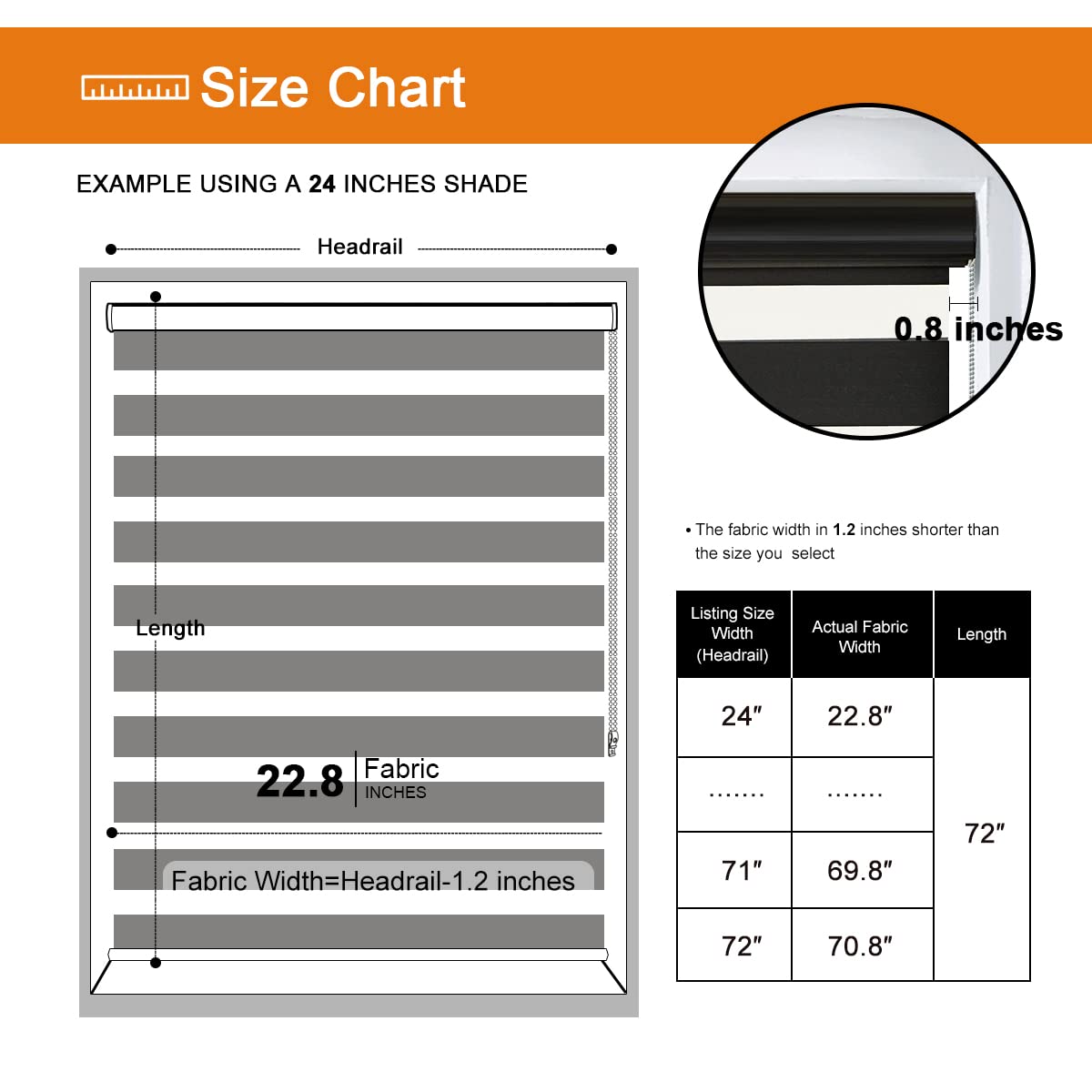 Persilux Blackout Zebra Roller Window Shades Dual Layer (30" W X 72" H, Black) Roller Sheer Shades Light Filtering UV and Privacy Protection for Day and Night Window Shades for Home and Office