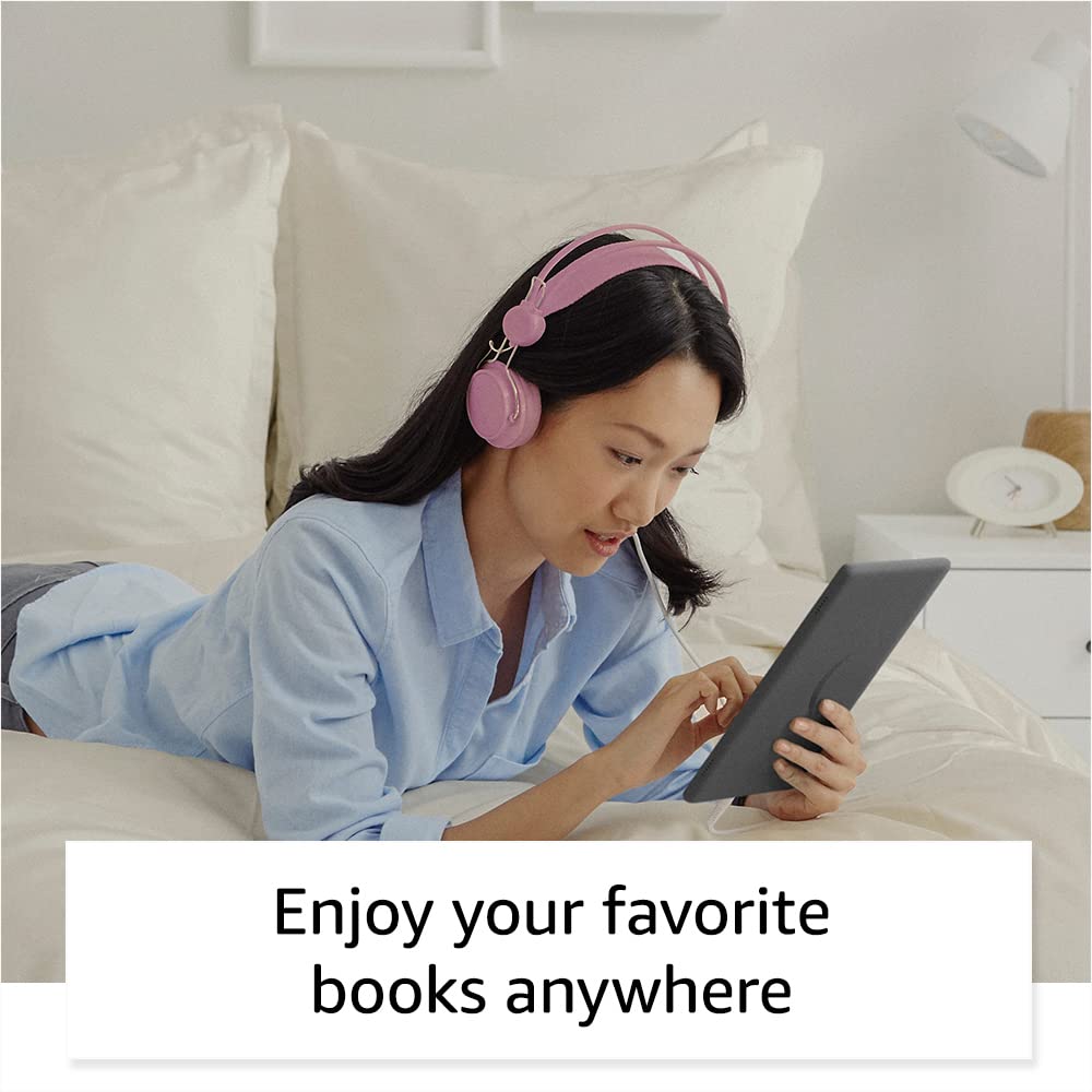 Amazon Fire HD 8 Plus tablet, 8” HD Display, 32 GB, 30% faster processor, 3GB RAM, wireless charging, (2022 release), Gray