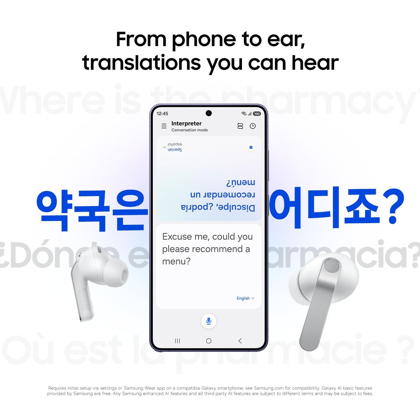 Samsung Galaxy Buds 4 Pro (2026) AI True Wireless Bluetooth Earbuds + $30 Gift Card, Hi-Res Audio, 2-Way Speaker, ANC 2.0, Optimized Comfort, IP57, Live Translation, Black [US Version, 2 Yr Warranty]