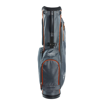 IZZO Golf Ultra-Lite Stand Golf Bag with Dual-Straps & Exclusive Features, Grey/Orange, 3.2 pounds