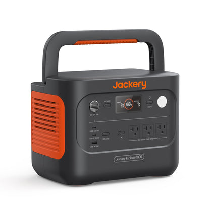 Jackery Explorer 1000 v2 Portable Power Station(2024 New),1070Wh LiFePO4 Battery,1500W AC/100W USB-C Output, 1 Hr Fast Charge, Solar Generator for Outdoor Camping,Off-grid Living,RV,Emergency