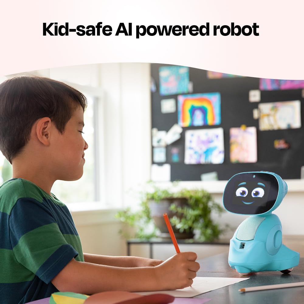 Miko 3 AI Robot for Kids – Smart Educational & STEAM Learning Robot with Interactive Apps, Games, Stories & Activities for Girls & Boys Ages 5–10 | Blue
