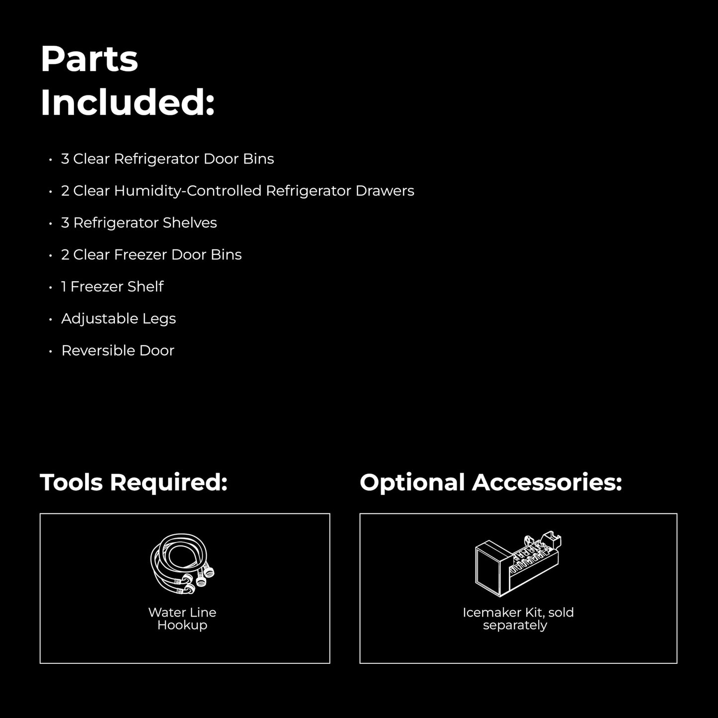 Kenmore 33" Top Mount Refrigerator with Freezer - Adjustable Shelving, Humidity-Controlled Crispers, Optional Ice Maker, LED Lighting, ENERGY STAR Certified, 20.5 cu. ft. Capacity - Black