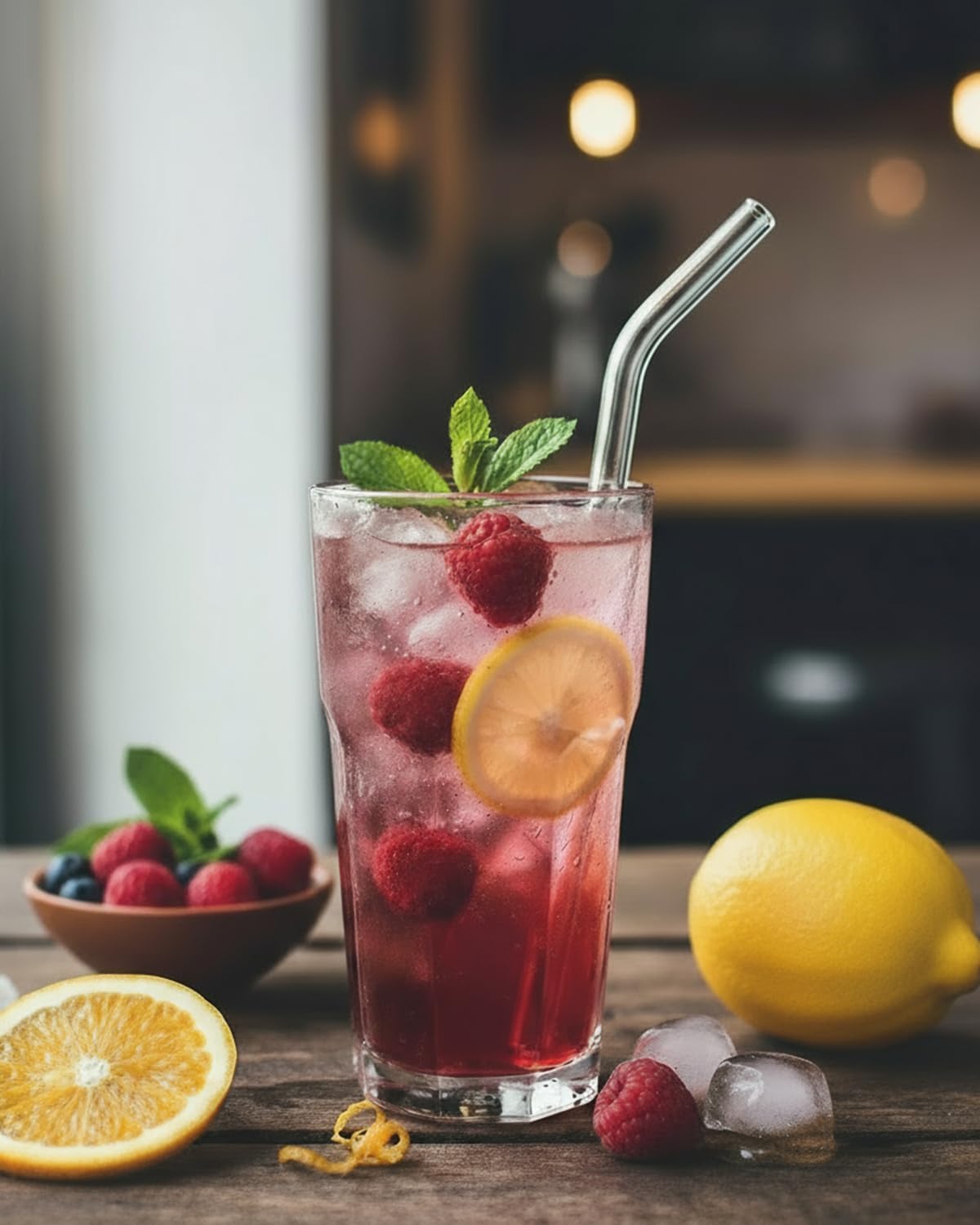 18-Pack Glass Straws, Reusable Clear Glass Drinking Straws Set, 8.5 Inch x 10mm - Includes 8 Straight and 6 Bent with 4 Straw Cleaner Brush, Perfect for Smoothies, Milkshakes, Juice, Tea