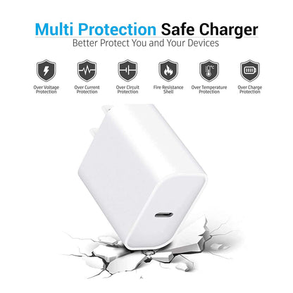 3 Pack 30W USB Type C Wall Charger Adapter Plug Brick for iPhone 16E 16 Pro Max/15/14/13/12/11 Plus Charger Fast Charging Block,iPad 11 A16 2025, iPad Air Pro 11,Google Pixel 9,Samsung S24 S10 & More