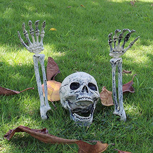 AISENO Realistic Skeleton Stakes Halloween Decorations for Lawn Stakes Garden Halloween Skeleton Decoration Outdoor