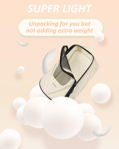 BAGSMART Packing Cubes for Travel, 6 Set Suitcase Organizer Bags Set Packing Cubes for Travel, Lightweight Packing Organizers with Shoe Bag & Luandry Bag