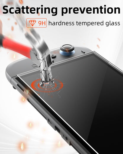 Glass Screen Protector for Nintend0 Switch 2, 2-Pack Tempered Glass with Installation Frame, Full Coverage, 9H Hardness, Ultra-Thin, High Transparency, Easy Bubble-Free Installation