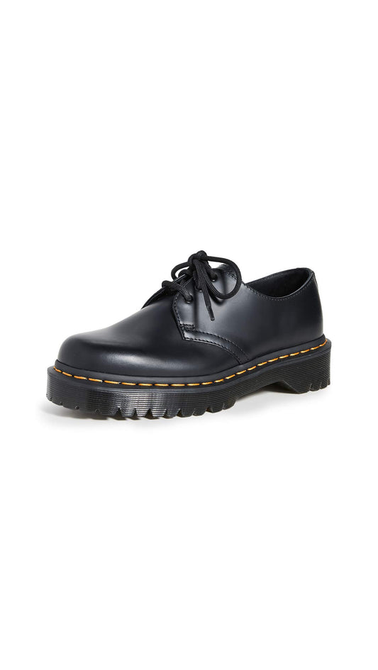 Dr. Martens, Unisex 1461 Bex 3 Eye Oxford, Black Smooth, 7 US Women/6 US Men