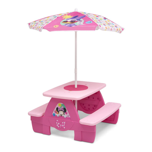 Delta Children 4 Seat Activity Picnic Table, Minnie Mouse